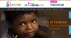 Desktop Screenshot of lakshyam.co.in